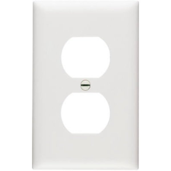 Wht 1G 1Dplx Wall Plate, Pass & Seymour, Mfr#: TP8WCC100